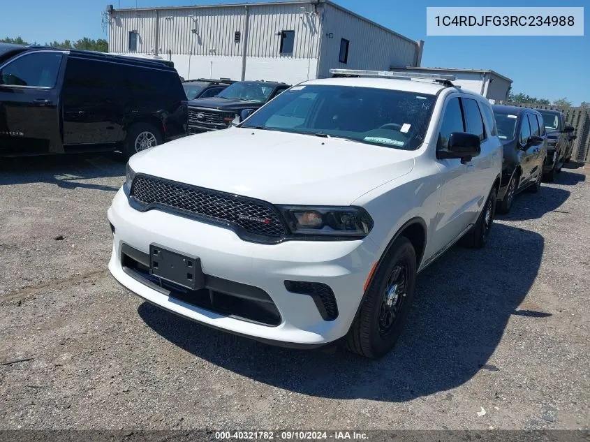 2024 Dodge Durango Pursuit Awd VIN: 1C4RDJFG3RC234988 Lot: 40321782