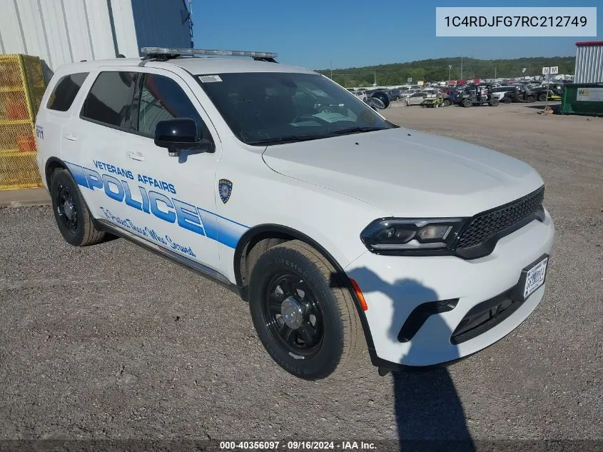 1C4RDJFG7RC212749 2024 Dodge Durango Pursuit/Enforcer