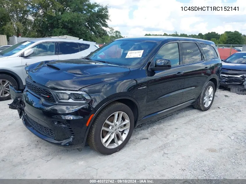 1C4SDHCT1RC152141 2024 Dodge Durango R/T Rwd