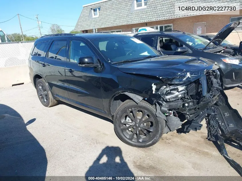 2024 Dodge Durango Gt VIN: 1C4RDJDG2RC227730 Lot: 40485146