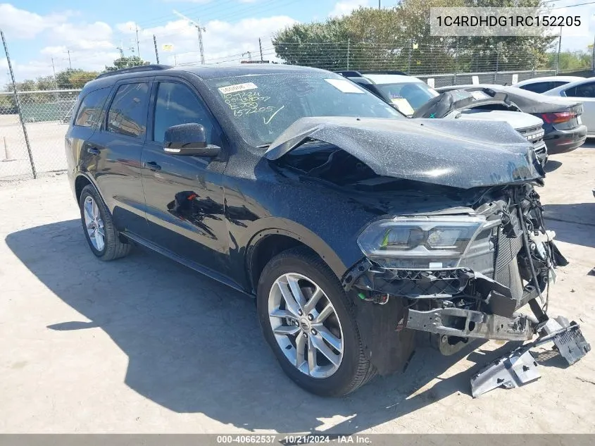 1C4RDHDG1RC152205 2024 Dodge Durango Gt Plus Rwd