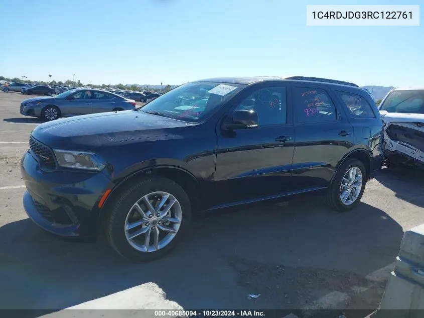 1C4RDJDG3RC122761 2024 Dodge Durango Gt Plus Awd