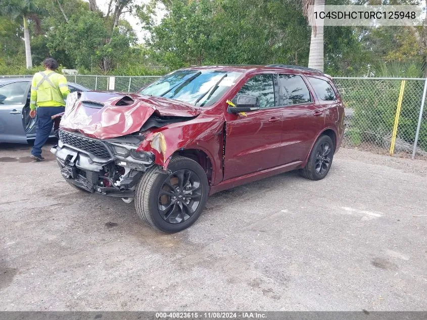 2024 Dodge Durango R/T Plus Rwd VIN: 1C4SDHCT0RC125948 Lot: 40823615