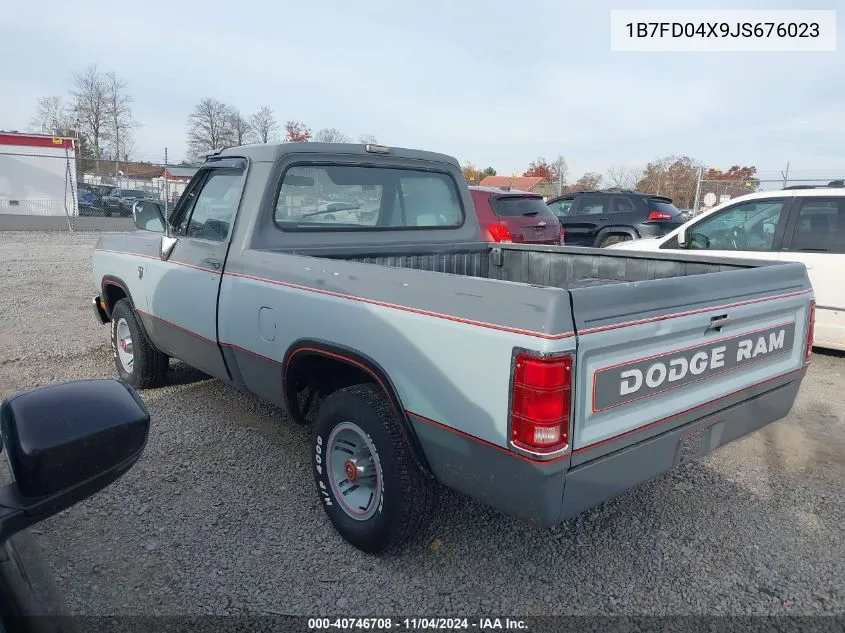 1988 Dodge D-Series D100 VIN: 1B7FD04X9JS676023 Lot: 40746708