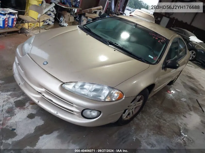 2000 Dodge Intrepid Es VIN: 2B3HD56J2YH176688 Lot: 40406071