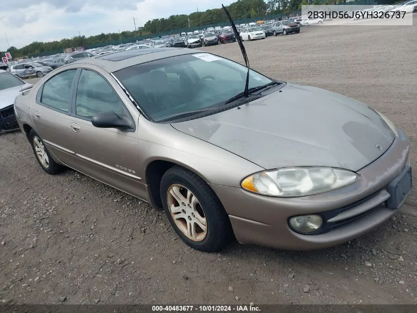 2000 Dodge Intrepid Es VIN: 2B3HD56J6YH326737 Lot: 40483677