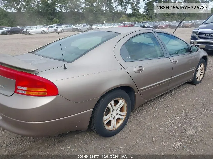 2000 Dodge Intrepid Es VIN: 2B3HD56J6YH326737 Lot: 40483677