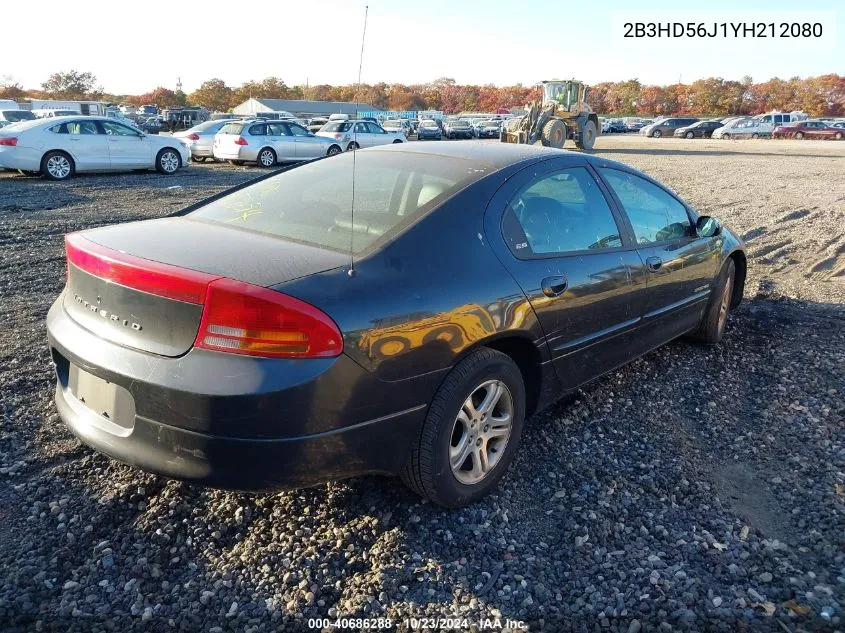 2000 Dodge Intrepid Es VIN: 2B3HD56J1YH212080 Lot: 40686288