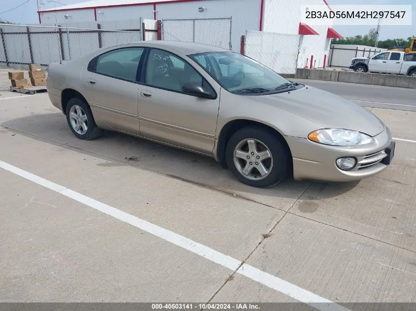 2002 Dodge Intrepid Es/Sxt VIN: 2B3AD56M42H297547 Lot: 40503141