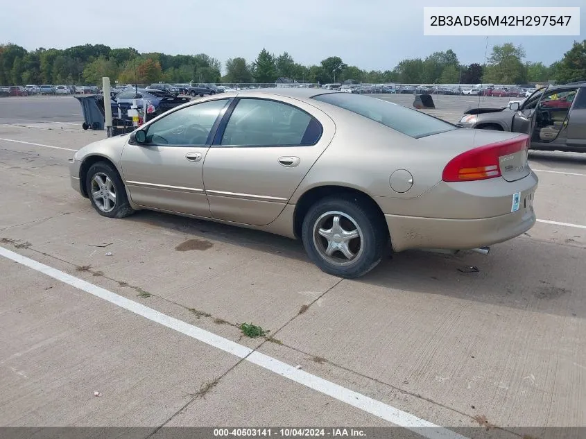 2002 Dodge Intrepid Es/Sxt VIN: 2B3AD56M42H297547 Lot: 40503141