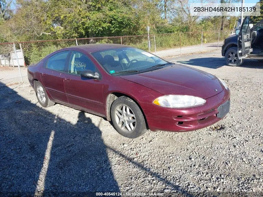 2002 Dodge Intrepid Se VIN: 2B3HD46R42H185139 Lot: 40545124