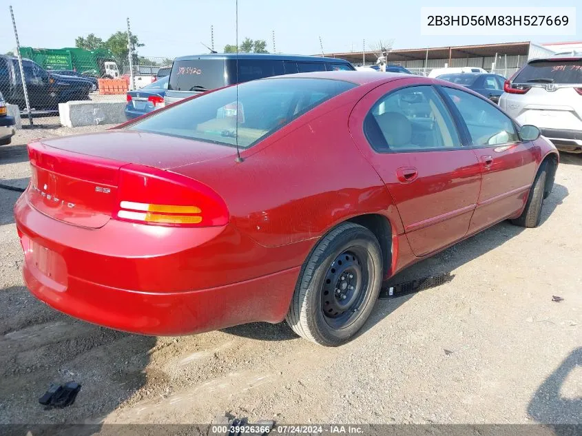 2003 Dodge Intrepid Es/Sxt VIN: 2B3HD56M83H527669 Lot: 39926366