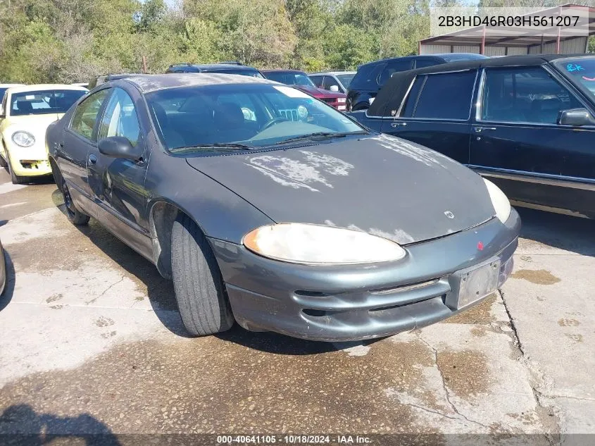 2003 Dodge Intrepid Se VIN: 2B3HD46R03H561207 Lot: 40641105