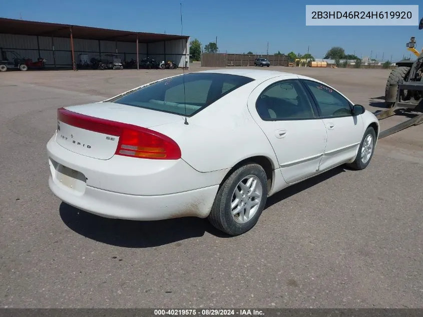 2B3HD46R24H619920 2004 Dodge Intrepid Se