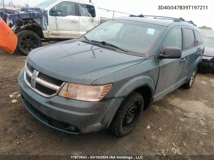 3D4GG47B39T197211 2009 Dodge Journey Se