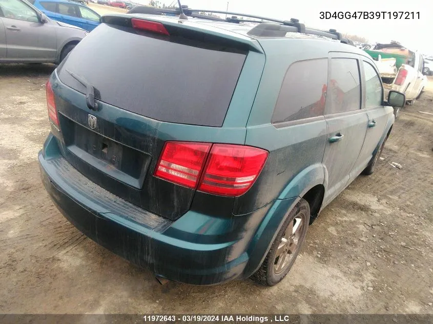 2009 Dodge Journey Se VIN: 3D4GG47B39T197211 Lot: 11972643