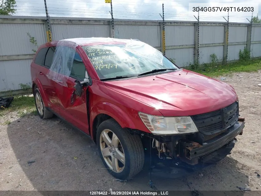 2009 Dodge Journey Sxt VIN: 3D4GG57V49T164203 Lot: 12076422