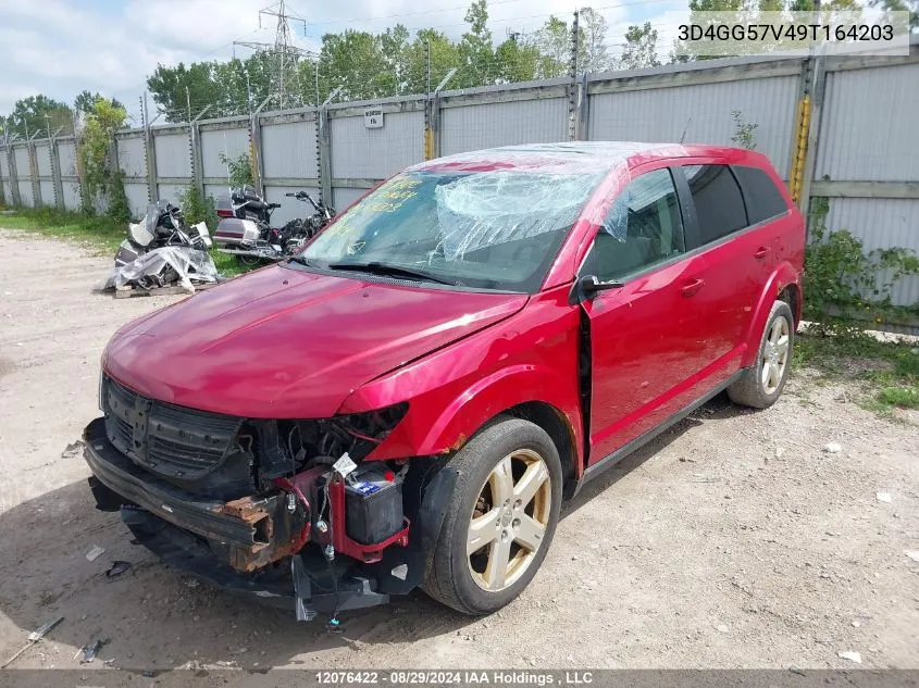 2009 Dodge Journey Sxt VIN: 3D4GG57V49T164203 Lot: 12076422