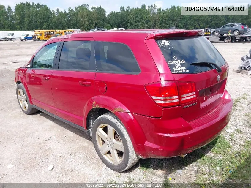 2009 Dodge Journey Sxt VIN: 3D4GG57V49T164203 Lot: 12076422