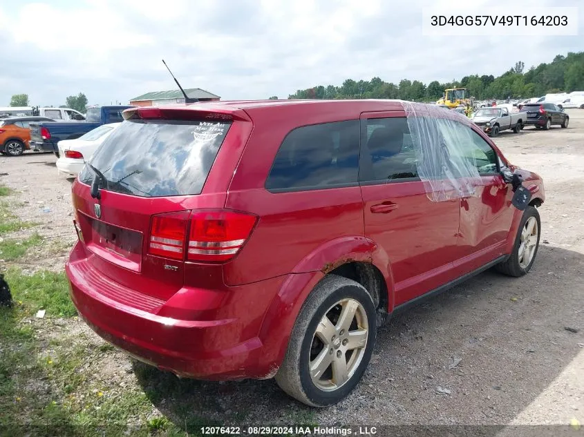 2009 Dodge Journey Sxt VIN: 3D4GG57V49T164203 Lot: 12076422