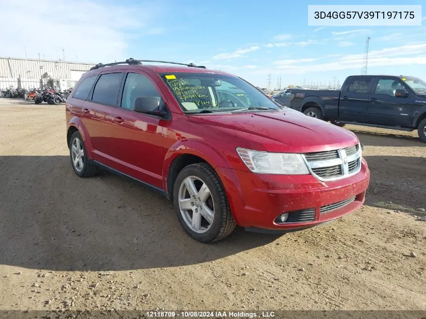 2009 Dodge Journey Sxt VIN: 3D4GG57V39T197175 Lot: 12118709