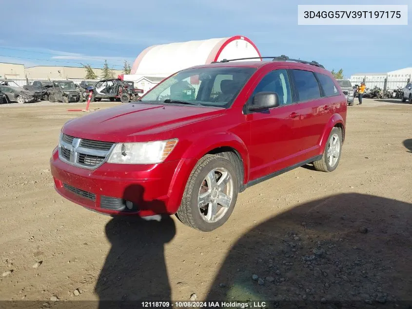 2009 Dodge Journey Sxt VIN: 3D4GG57V39T197175 Lot: 12118709