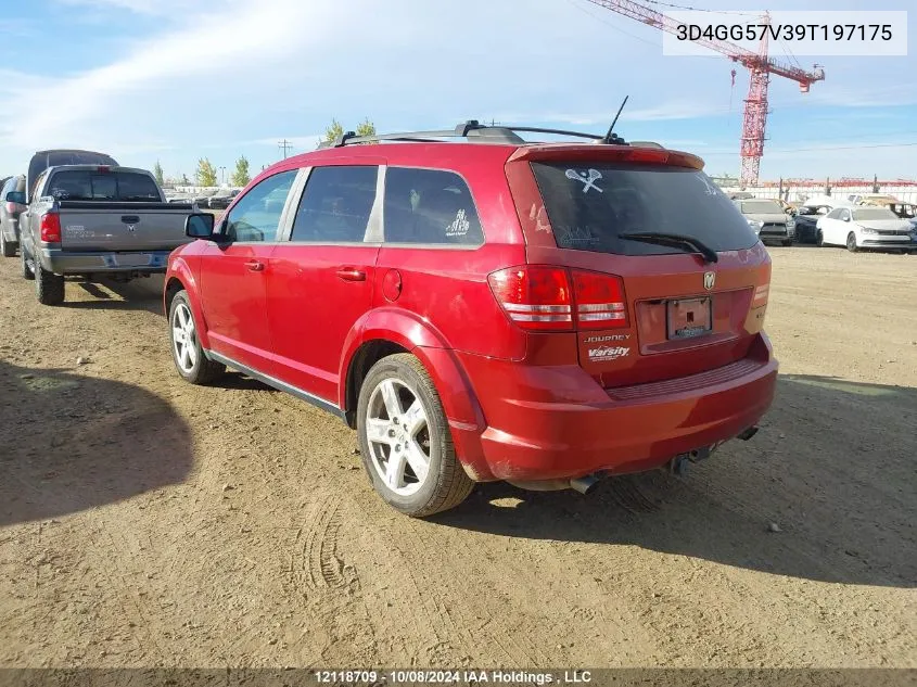 2009 Dodge Journey Sxt VIN: 3D4GG57V39T197175 Lot: 12118709