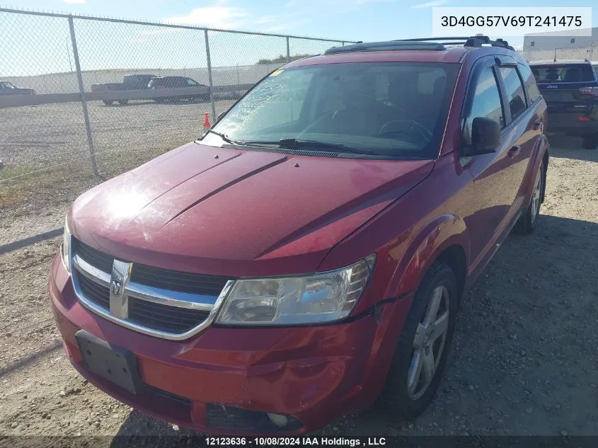 2009 Dodge Journey Sxt VIN: 3D4GG57V69T241475 Lot: 12123636