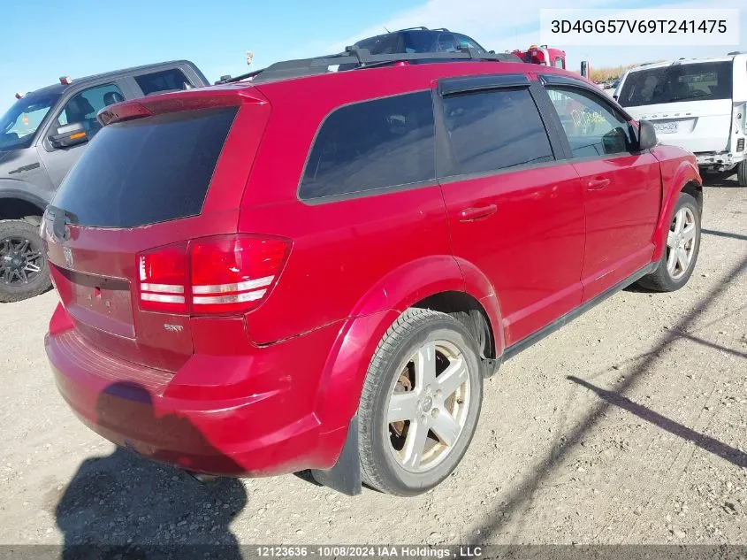 2009 Dodge Journey Sxt VIN: 3D4GG57V69T241475 Lot: 12123636