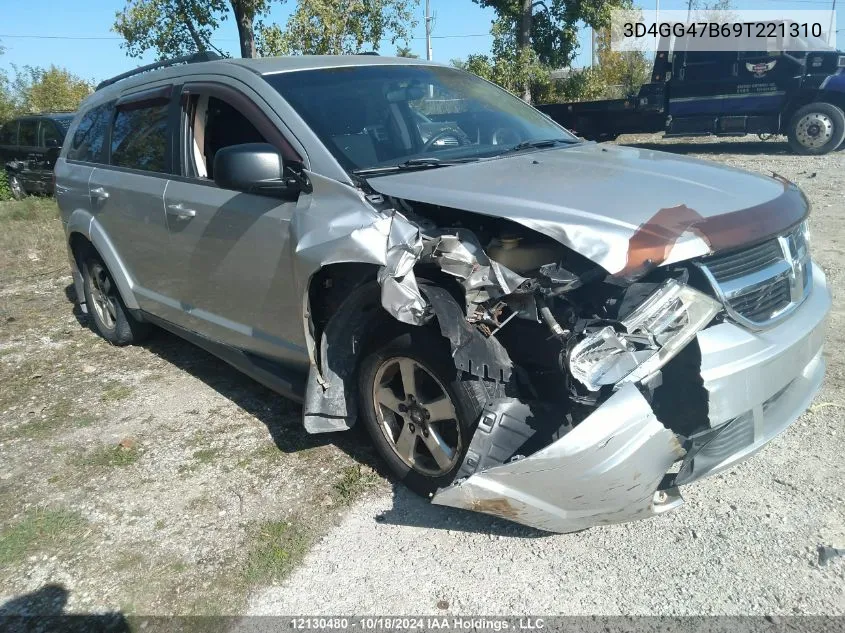 2009 Dodge Journey Se VIN: 3D4GG47B69T221310 Lot: 12130480