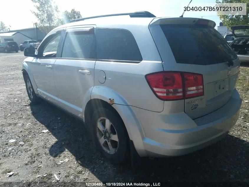 2009 Dodge Journey Se VIN: 3D4GG47B69T221310 Lot: 12130480