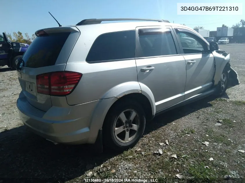 2009 Dodge Journey Se VIN: 3D4GG47B69T221310 Lot: 12130480