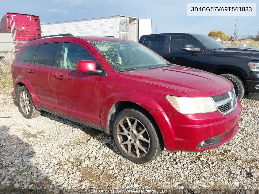 2009 Dodge Journey Sxt VIN: 3D4GG57V69T561833 Lot: 12148307