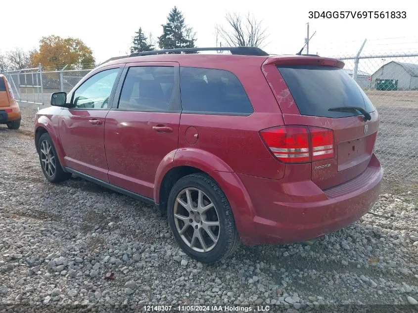 2009 Dodge Journey Sxt VIN: 3D4GG57V69T561833 Lot: 12148307