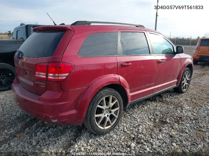 2009 Dodge Journey Sxt VIN: 3D4GG57V69T561833 Lot: 12148307