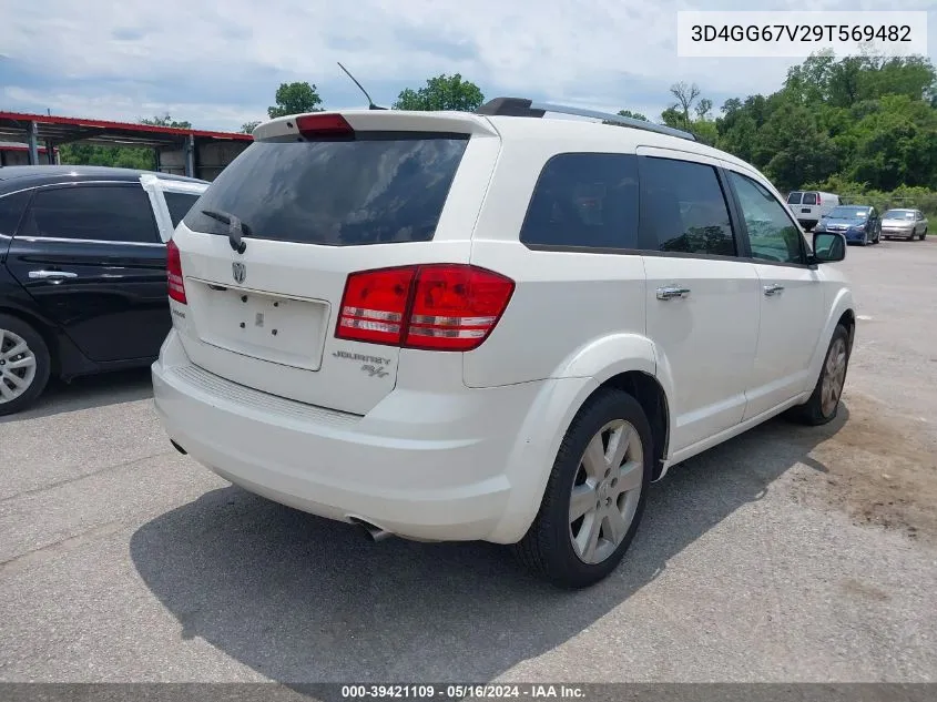 2009 Dodge Journey R/T VIN: 3D4GG67V29T569482 Lot: 39421109