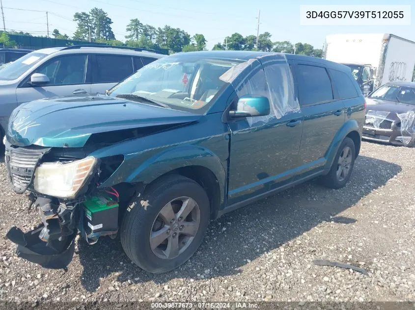 2009 Dodge Journey Sxt VIN: 3D4GG57V39T512055 Lot: 39877673