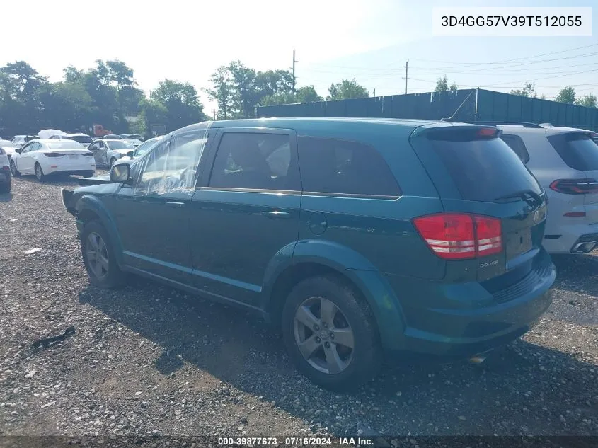 2009 Dodge Journey Sxt VIN: 3D4GG57V39T512055 Lot: 39877673