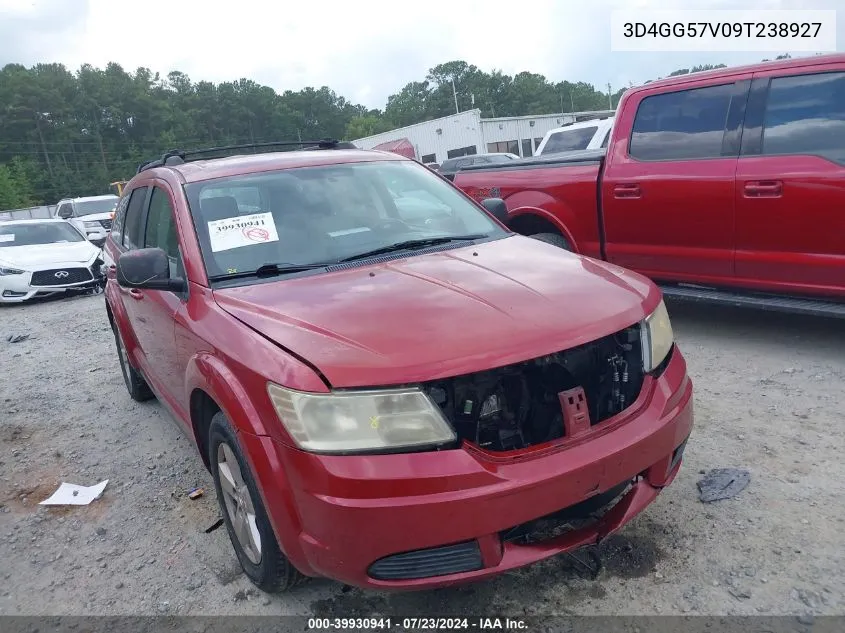 2009 Dodge Journey Sxt VIN: 3D4GG57V09T238927 Lot: 39930941