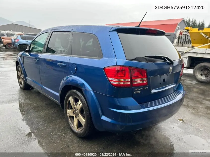 2009 Dodge Journey Sxt VIN: 3D4GH57V59T212420 Lot: 40180920