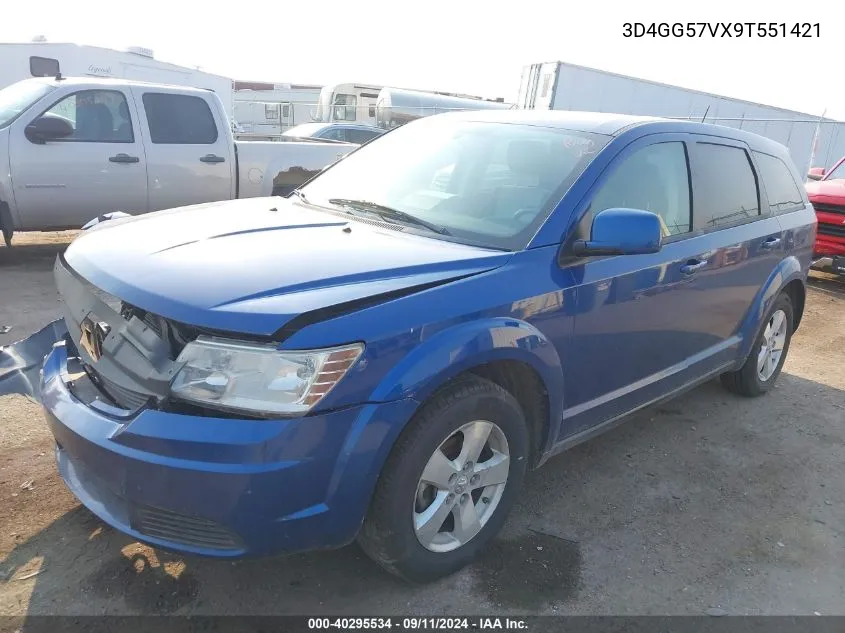 2009 Dodge Journey Sxt VIN: 3D4GG57VX9T551421 Lot: 40295534