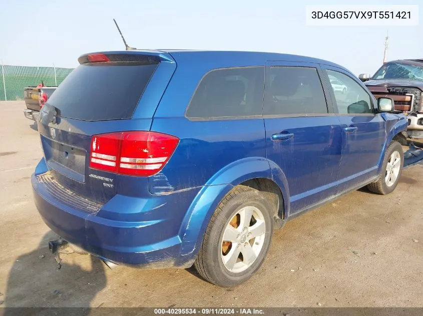 2009 Dodge Journey Sxt VIN: 3D4GG57VX9T551421 Lot: 40295534