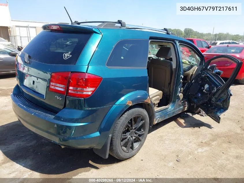 2009 Dodge Journey R/T VIN: 3D4GH67V79T217611 Lot: 40299265