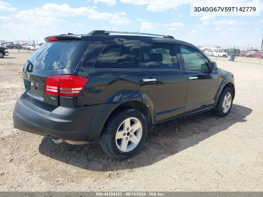 2009 Dodge Journey R/T VIN: 3D4GG67V59T142779 Lot: 40354123