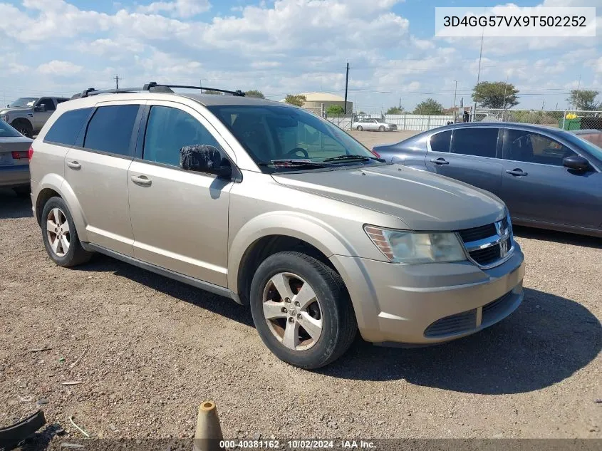 2009 Dodge Journey Sxt VIN: 3D4GG57VX9T502252 Lot: 40381162