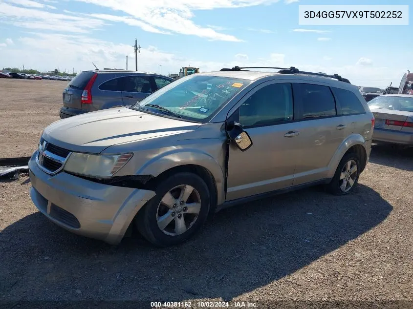 2009 Dodge Journey Sxt VIN: 3D4GG57VX9T502252 Lot: 40381162