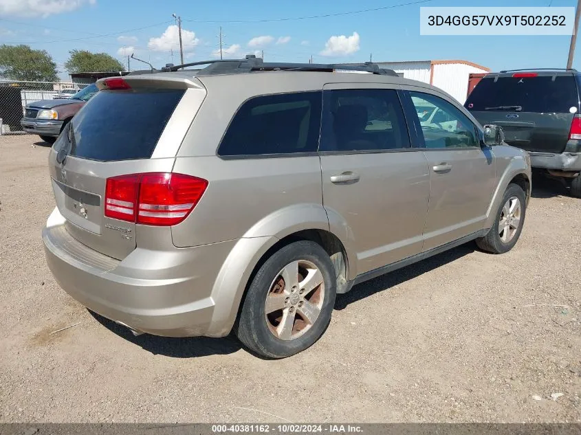 2009 Dodge Journey Sxt VIN: 3D4GG57VX9T502252 Lot: 40381162