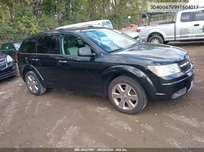 2009 Dodge Journey R/T VIN: 3D4GG67V99T604017 Lot: 40427607