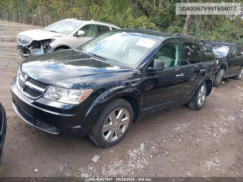 2009 Dodge Journey R/T VIN: 3D4GG67V99T604017 Lot: 40427607