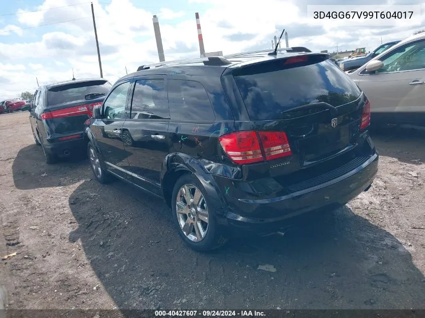 2009 Dodge Journey R/T VIN: 3D4GG67V99T604017 Lot: 40427607